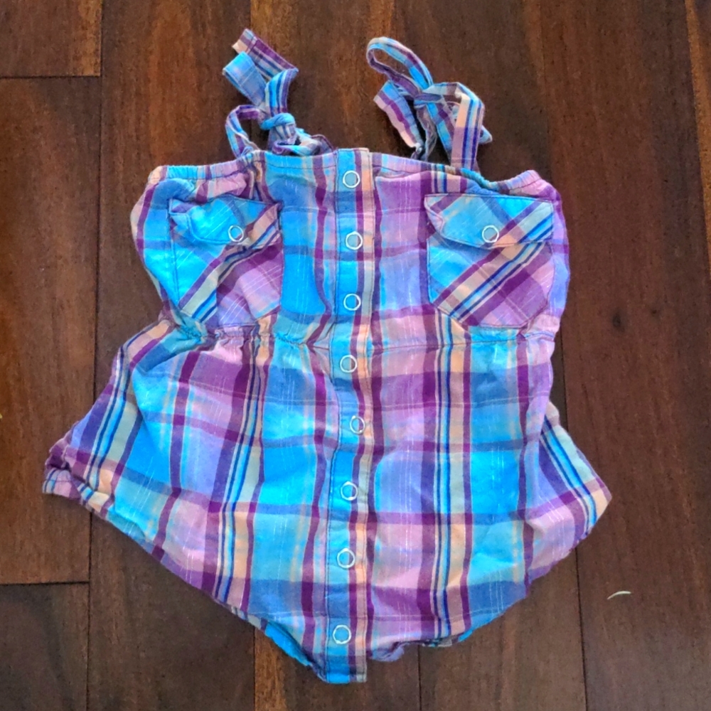 2T Plaid Top